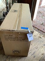 Closed shipping box with Ivation branding and printed specifications