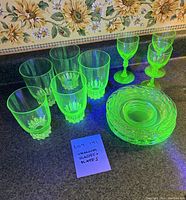 Full assortment under UV light showing fluorescence