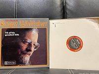 Front cover of The Best of Roger Whittaker vinyl album box set showing artist portrait and title.