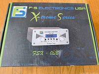Closed box showing front with brand and model FSX-058
