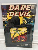Front cover of Daredevil comic book issue number 46 from November 1968 showing main characters and the title clearly in a bag and board.