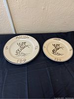 Both plates visible showing sizes and design