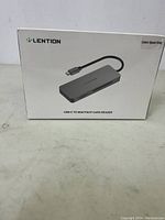 LENTION USB-C 9-in-1 card reader box front showing product image and description