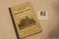 Front cover of the hardcover 1914 directory showing title, publisher info and image of a building.