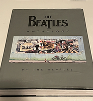 Photo of The Beatles Anthology book cover showing title and collage image.