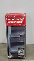 Box of Storaway Home Storage Canning Unit with product image and brand visible.