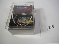 Complete set of Shadowhawk comic books stored in a clear plastic box marked 'Complete Set'.