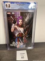 Front cover of graded CGC 9.8 Demon Days: X-Men #1 comic showing Inhyuk Lee trade dress exclusive variant art with boxed CGC grade at top.