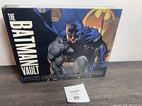 Front cover of The Batman Vault book featuring Batman artwork and title.