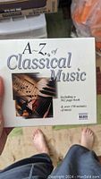 Front cover of the A-Z of Classical Music CD showing title and book included.