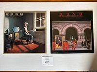 Front covers of Rush Power Windows and Moving Pictures vinyl LP albums.
