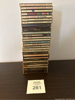 Stack of 31 soft rock CDs, displayed front and side views showing artist and title on spines