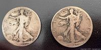 Obverse of both 1920 and 1941 Walking Liberty half dollars
