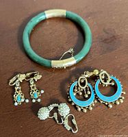 All jewellery items together on surface