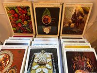 Group view showing 12 of the slipcased cookbook sets