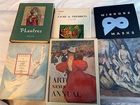 Group shot of all six art books