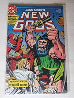 Front cover of New Gods #4 comic book showing characters and title by Jack Kirby and DC Comics.