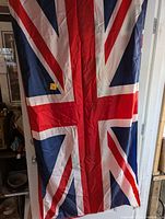 Full view of the Union Jack flag with red, white, and blue colors.