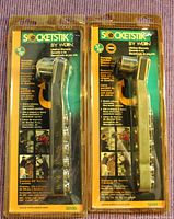 Front view of two SocketStik socket wrenches sealed in original packaging, showing product name, brand Wiha, 3/8" drive size and number of sockets.