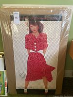 Front view of Linda Ronstadt “Get Closer” poster sealed in shipping wrap