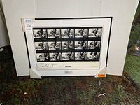 Overall front view of framed photograph with protective corners