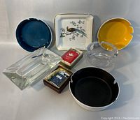 Overview of seven smoking-related items showing color and shape variety.