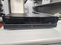 Front view of Yamaha Natural Sound CD Recorder CDR-D651 showing power button, disc tray, and control buttons.