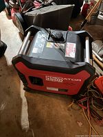 Angled front/top view of Predator 3500 inverter generator showing overall condition, housing and carry handles