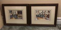 Both framed and matted Trisha Romance prints side by side, showing frames and mats