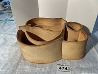 Front angled view showing the multiple compartments of the herb garden planter and its natural ceramic texture.