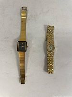 Photo showing both vintage ladies Seiko watches side by side on a white background.