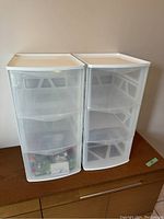 Both storage units side by side showing their size and condition.