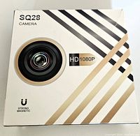 Front view of the SQ28 camera box showing branding and HD 1080P logo