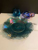 All three glass items together