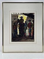 Full view of the framed Pablo Picasso print showing the artwork and frame.