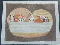 Unframed print on white background showing full sheet edges and color palette