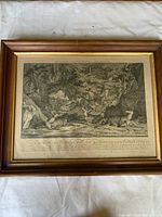 Framed copper plate engraving showing the full artwork and frame.