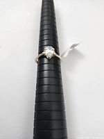 Front view of ring on sizing mandrel