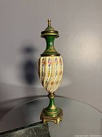 Full view of lamp base showing overall shape, height and color scheme