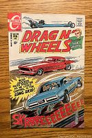 Front cover of Drag N' Wheels #45 showing racing car art and title