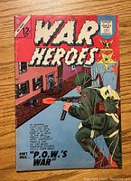 Front cover of War Heroes #9 comic book showing soldiers in a wartime scene with title and publication details.