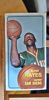 Front of 1970-71 NBA Elvin Hayes basketball card showing player portrait and name.