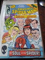 Front cover of The Amazing Spider-Man issue 274 comic book showing main title, characters and price tag.