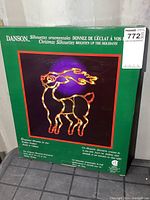 Box showing Danson Christmas Silhouettes branding and the light-up deer silhouette.