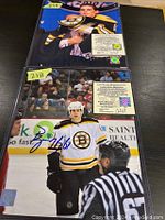 Two 8x10 signed photos of Tyler Seguin and Byron Bitz in Bruins uniforms, each with COA