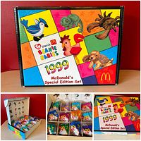 Collector box front outside view with 1999 McDonald's Special Edition Beanie Babies graphics.