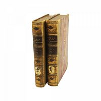 Two leather-bound volumes, gilt stamping “Works of Rev. J. Bingham” Vol. VI & Vol. VII