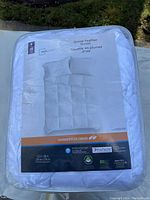 Photo of packaging showing brand Mainstays and size King 102 x 86 inches