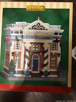 Boxed Lemax Municipal Bank building front