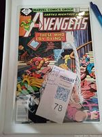 Front cover of The Avengers Comic #77 showing detailed cover art and price 35 cents.